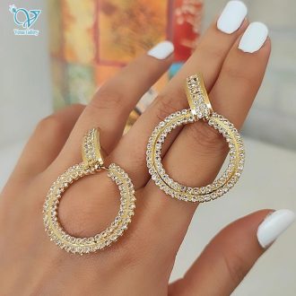 گوشواره مجلسی دایره ای