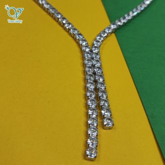 نیم ست پرنگین جواهری بدل طرح تنیسی