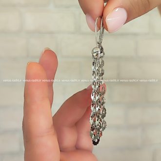 گوشواره نقره آویز دخترونه کد 5415