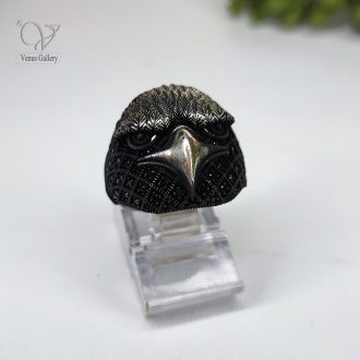 انگشتر نقره اصل مردانه طرح عقاب کد6577
