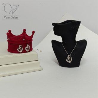 نیمست نقره دخترانه مدل قلب کد 8764
