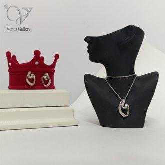 نیمست نقره دخترانه طرح قلب ظریف و مینیمال کد 8770