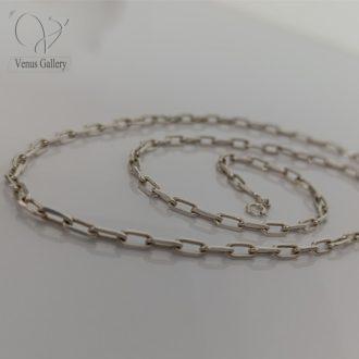زنجیر نقره کابلی مردانه و اسپرت کد 9974