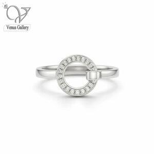 انگشتر نقره دخترانه ظریف ، مینیمال و مناسب هدیه