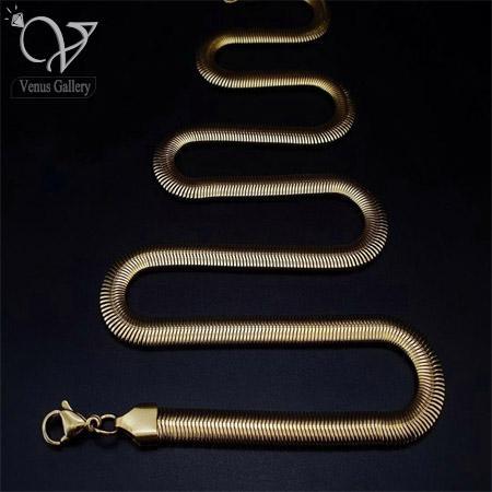 1-1.jpg گردنبند هرینگبون(ماری) استیل ضخیم کد8213 - Image 1