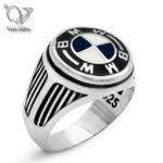 انگشتر نقره مردانه مدل بی ام دابلیو BMW کد 5546