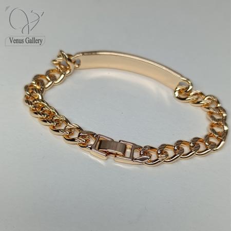 1-3-1.jpg دستبند کارتیه زنانه پلاک دار طلایی برند ژوپینگ کد 8729 - Image 1