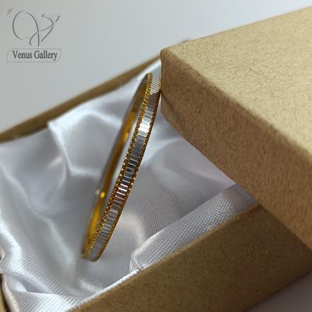 101.jpg النگو نقره زنانه | دخترانه طرح طلا کد 7160 - Image 1