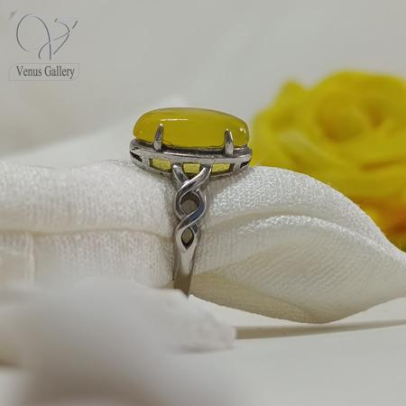 1013-4.jpg انگشتر نقره زنانه عقیق زرد (شرف الشمس) کد 5960 - Image 5