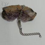 دستبند مردانه طرح کارتیر با پلاک ساده آینه ای با قابلیت حکاکی کد 9792 - Image 2