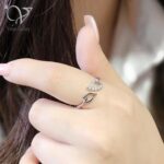 انگشتر نقره دخترانه طرح برگ کد10456 - Image 2