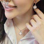 نیم ست نقره ونکلیف دخترانه کد10445 - Image 2