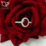 انگشتر نقره جواهری نگین سنتتیک قرمز کد 4974 - Image 2