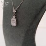 نیم ست نقره جواهری زنانه امرالدکات کد 4492 - Image 2