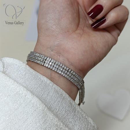11-5.jpg دستبند نقره زنانه جواهری مدل تنیسی کد 9027 - Image 5
