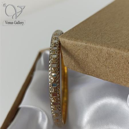 113.jpg النگو نقره زنانه طرح طلا کد 4741 - Image 1