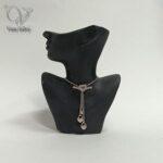 گردنبند نقره دخترانه طرح طلا مدل قلب پرنده کد 9086