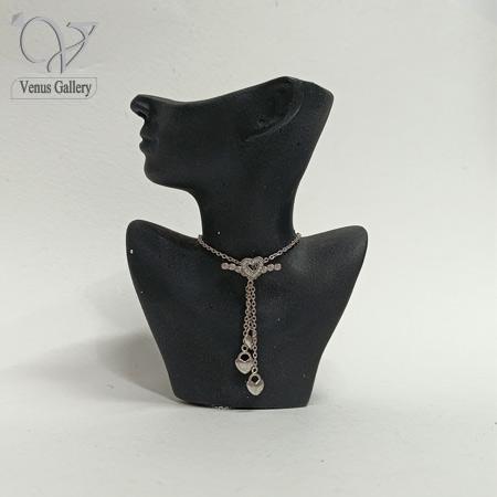 12-5.jpg گردنبند نقره دخترانه طرح طلا مدل قلب پرنده کد 9086 - Image 1