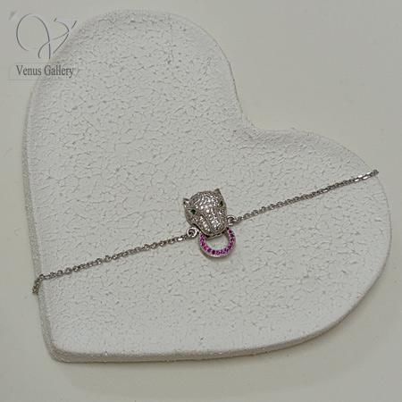 12-6.jpg دستبند نقره زنجیری طرح تایگر کد 9225 - Image 4
