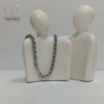 زنجیر طنابی نقره اسپرت و یونیسکس زنانه و مردانه کد 9079