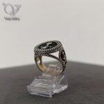 انگشتر نقره مردانه طرح لنگر - Image 2