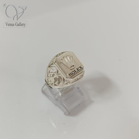 136-2.jpg انگشتر نقره مردانه رولکس کد 7333 - Image 2