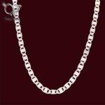 زنجیر نقره مردانه مدل ملوانی (لنگر) کد 4968 - Image 2