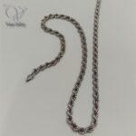 زنجیر طنابی نقره اسپرت و یونیسکس زنانه و مردانه کد 9079 - Image 3