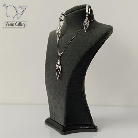 15-1.jpg نیم ست نقره جواهری ظریف دخترانه کد 7280 - Image 1