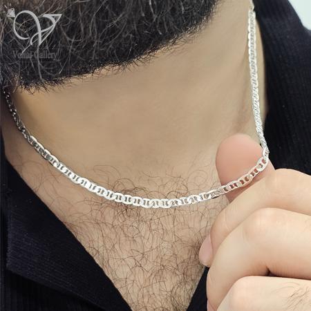 15-2.jpg زنجیر نقره مردانه مدل ملوانی (لنگر) کد 4968 - Image 1