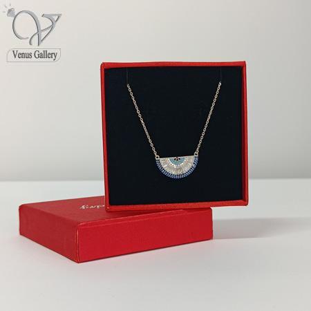 15-3.jpg گردنبند نقره زنانه چشم و نظر طرح هندوانه کد 5729 - Image 1