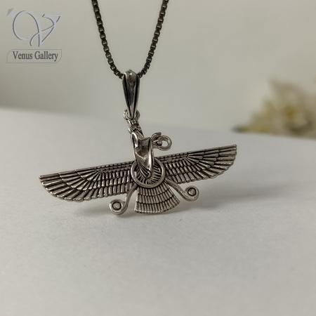 152-1.jpg مدال نقره فروهر مردانه و زنانه| اسپرت کد 7401 - Image 1