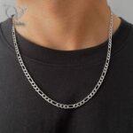 زنجیر استیل فیگارو اسپرت دخترانه و پسرانه - Image 3