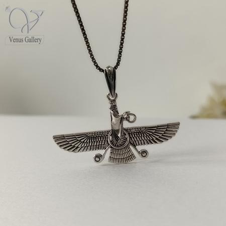 153-1.jpg مدال نقره فروهر مردانه و زنانه| اسپرت کد 7401 - Image 2