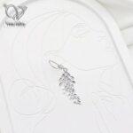 گوشواره نقره زنانه تمام تراش بدون نگین - Image 2