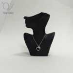 گردنبند نقره دخترانه طرح دو قلب عاشق کد 9134 - Image 2