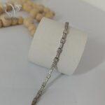 دستبند نقره جواهری دخترانه پر نگین و مجلسی کد 4654 - Image 2