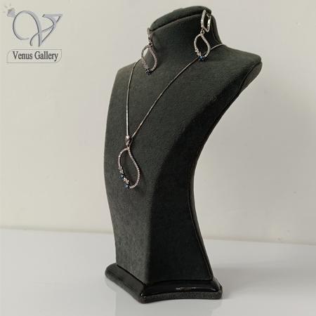 18-1.jpg نیم ست نقره جواهری ظریف و دخترانه کد4448 - Image 1