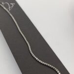 دستبند تنیسی نقره دخترانه کد 4651