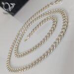 زنجیر نقره مردانه مدل کارتیر ایتالیایی کد 7529 - Image 2