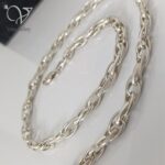 زنجیر نقره اسپرت چند حلقه بیضی کد 7543