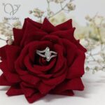 انگشتر نقره دخترانه تک نگین و شیک کد8469