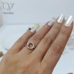 انگشتر نقره دخترانه ظریف ، مینیمال و مناسب هدیه کد 5395