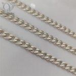 زنجیر نقره مردانه مدل کارتیر ایتالیایی کد 7529 - Image 3