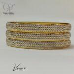 النگو نقره زنانه مدل نقطه کوب کد 10094 - Image 2