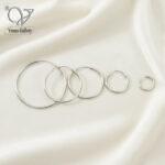 گوشواره حلقه‌ای نقره زنانه مینیمال، ضد حساسیت و مناسب استفاده روزانه کد 974 - Image 5