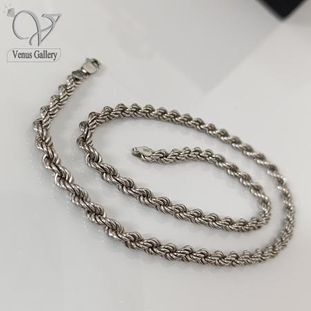 200.jpg زنجیر نقره طنابی ضخیم کد 7589 - Image 1