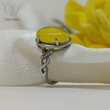 2019.jpg انگشتر نقره زنانه عقیق زرد (شرف الشمس) کد 5960 - Image 2