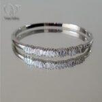 دستبند النگویی مدل تنیسی جواهری / تک دست جواهری مدل تنیسی کد 9698 - Image 2