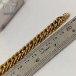 ست گردنبند و دستبند مردانه کارتیر بافت ژاپنی استیل  کد 8223 - Image 2